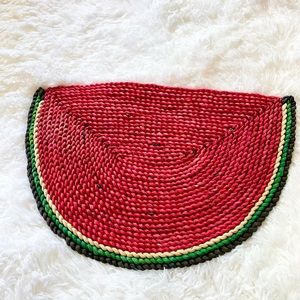 Watermelon wicker rattan mat